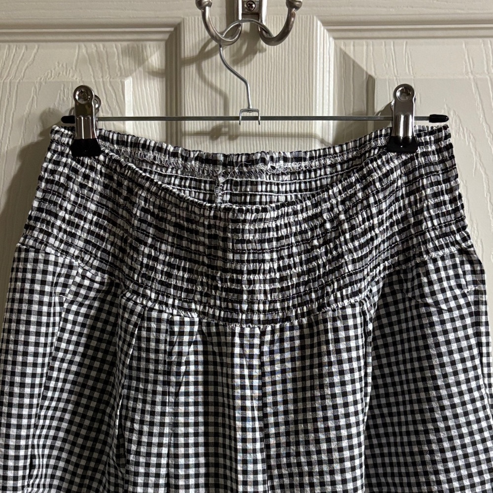 NWOT Black and White Gingham Women's Pants - Picture 3 of 3